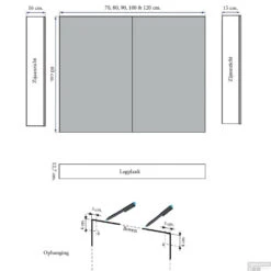 Spiegelkast Sanicare Qlassics 100 Cm 2 Deuren Hoogglans Wit -Sealkin Badkamermeubilair Winkel spiegelkast sanicare qlassics 100 cm 2 deuren hoogglans wit tech