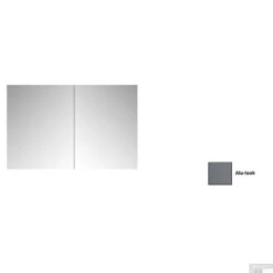 Spiegelkast Sanicare Qlassics 80 Cm 2 Deuren Alu-Look -Sealkin Badkamermeubilair Winkel spiegelkast sanicare qlassics 80 cm 2 deuren alu look detail2