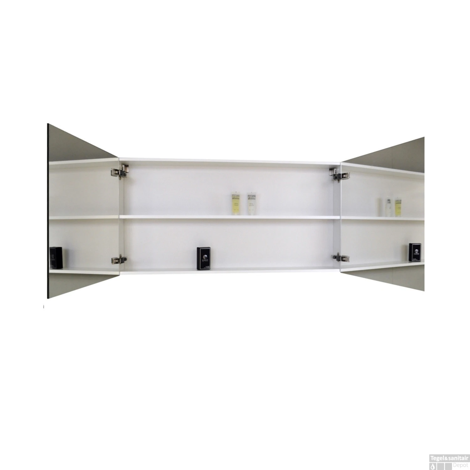 Spiegelkast Sanicare Qlassics 90 Cm 2 Deuren Hoogglans Wit 4 Spiegelkast Sanicare Qlassics 90 Cm 2 Deuren Hoogglans Wit - Afbeelding 2