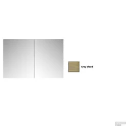 Spiegelkast Sanicare Qlassics 90 Cm 2 Deuren Grey-Wood -Sealkin Badkamermeubilair Winkel spiegelkast sanicare qlassics 90 cm 2 deuren grey wood detail2
