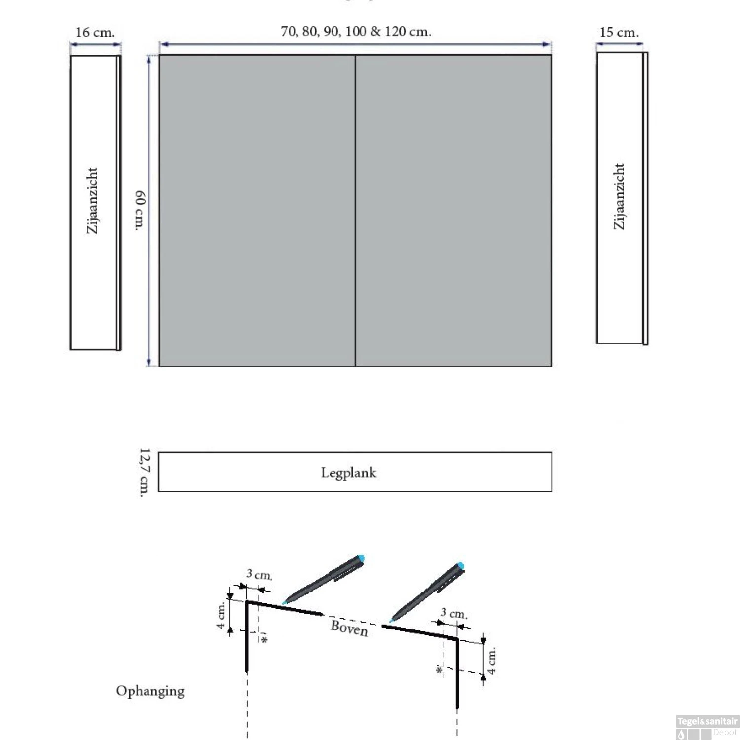 Spiegelkast Sanicare Qlassics 90 Cm 2 Deuren Hoogglans Wit 10 Spiegelkast Sanicare Qlassics 90 Cm 2 Deuren Hoogglans Wit - Afbeelding 8