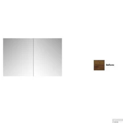 Spiegelkast Sanicare Qlassics 90 Cm 2 Spiegeldeuren Belluno Eiken -Sealkin Badkamermeubilair Winkel spiegelkast sanicare qlassics 90 cm 2 spiegeldeuren belluno eiken detail