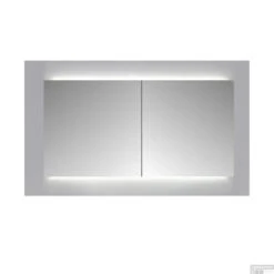 Spiegelkast Sanicare Qlassics Ambiance 100 Cm 2 Deuren Hoogglans Wit