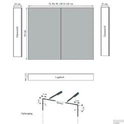 Spiegelkast Sanicare Qlassics Ambiance 100 Cm 2 Deuren Truffel 16 Spiegelkast Sanicare Qlassics Ambiance 100 Cm 2 Deuren Truffel -Sealkin Badkamermeubilair Winkel spiegelkast sanicare qlassics ambiance 100 cm 2 deuren truffel tech