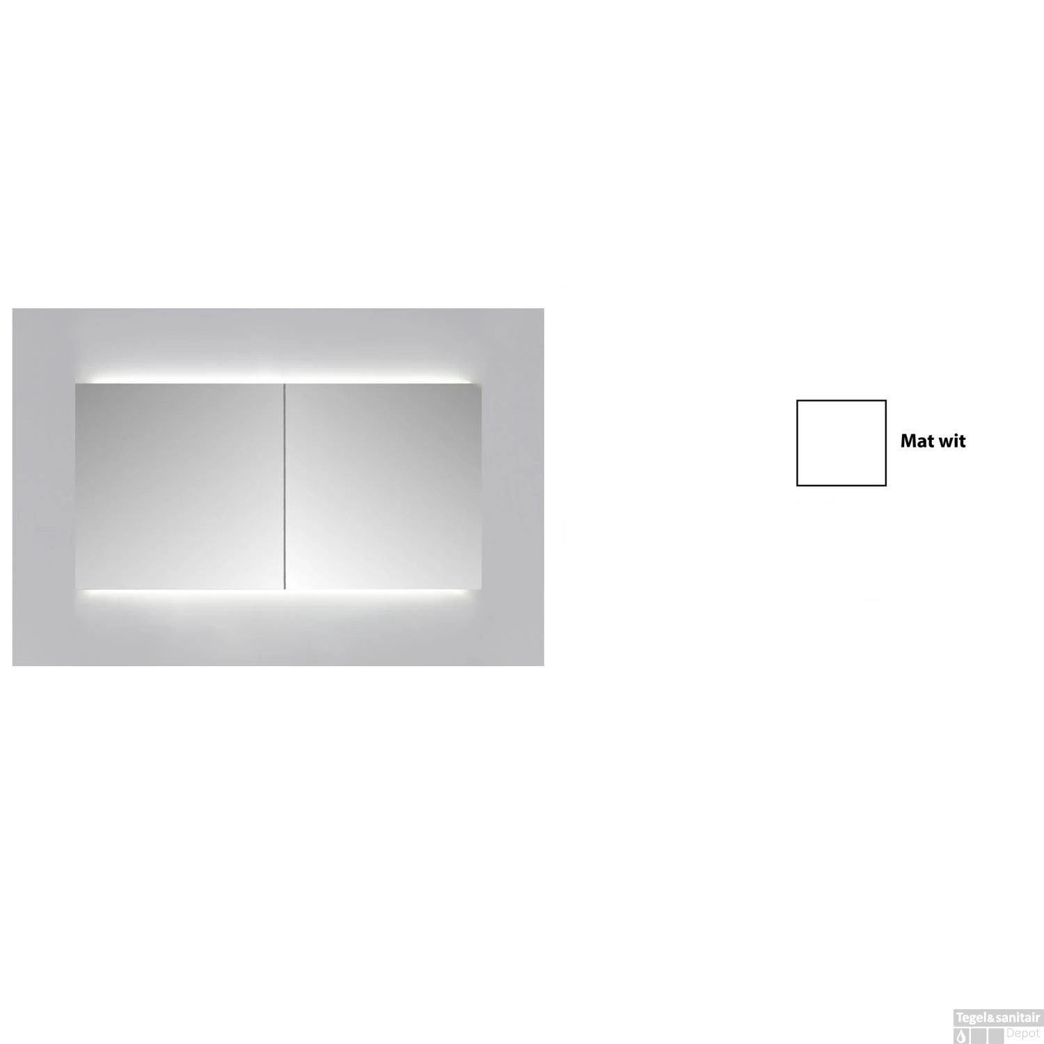 Spiegelkast Sanicare Qlassics Ambiance 100 Cm 2 Deuren Zijdeglans Wit 6 Spiegelkast Sanicare Qlassics Ambiance 100 Cm 2 Deuren Zijdeglans Wit - Afbeelding 4