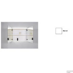 Spiegelkast Sanicare Qlassics Ambiance 100 Cm 2 Deuren Zijdeglans Wit 12 Spiegelkast Sanicare Qlassics Ambiance 100 Cm 2 Deuren Zijdeglans Wit -Sealkin Badkamermeubilair Winkel spiegelkast sanicare qlassics ambiance 100 cm 2 deuren zijdeglans wit detail1