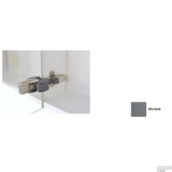 Spiegelkast Sanicare Qlassics Ambiance 120 Cm 2 Deuren Alu-Look -Sealkin Badkamermeubilair Winkel spiegelkast sanicare qlassics ambiance 120 cm 2 deuren alu look detail2