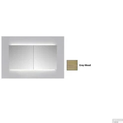Spiegelkast Sanicare Qlassics Ambiance 120 Cm 2 Deuren Grey-Wood 13 Spiegelkast Sanicare Qlassics Ambiance 120 Cm 2 Deuren Grey-Wood -Sealkin Badkamermeubilair Winkel spiegelkast sanicare qlassics ambiance 120 cm 2 deuren grey wood detail