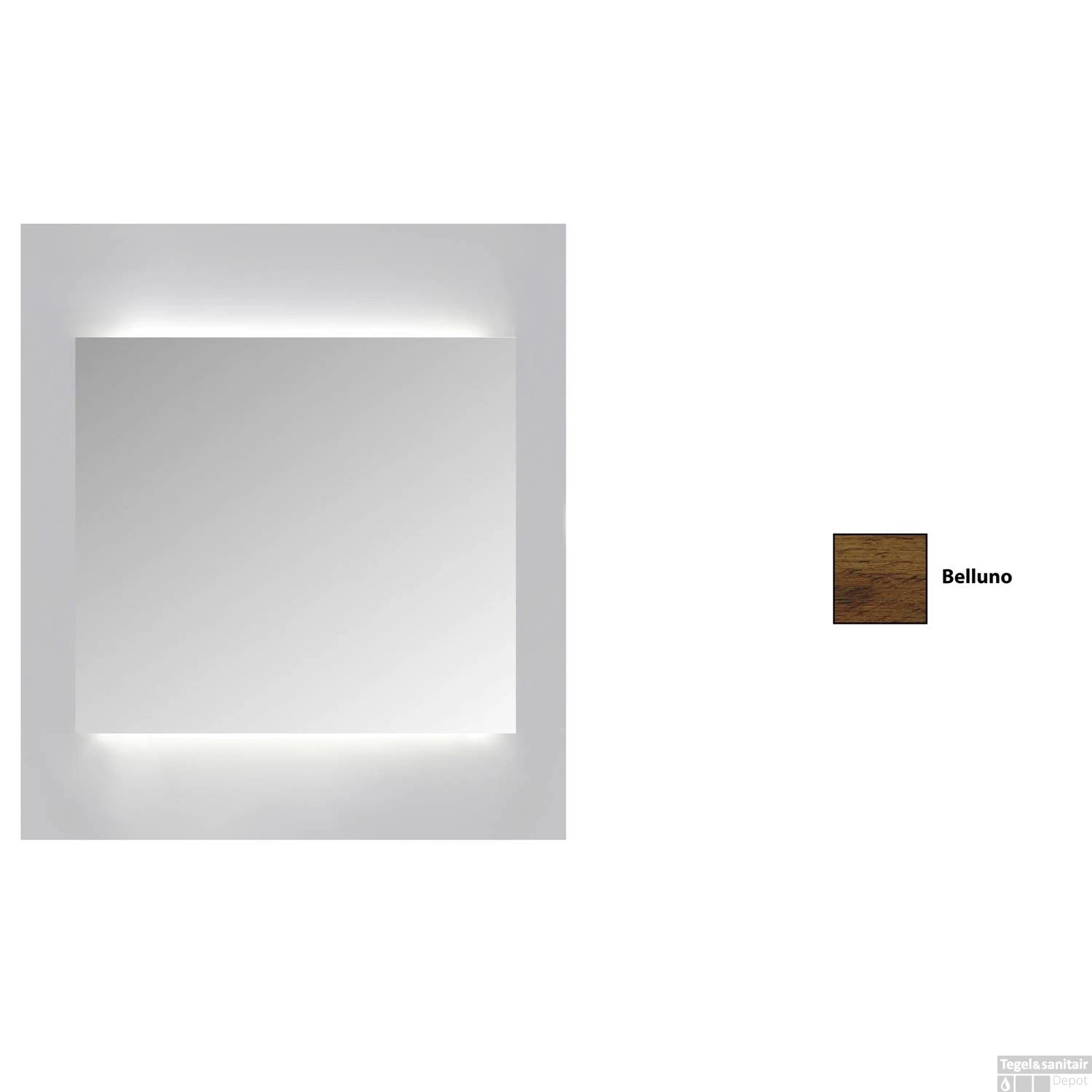 Spiegelkast Sanicare Qlassics Ambiance 60 Cm 1 Deur Belluno Eiken