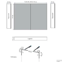 Spiegelkast Sanicare Qlassics Ambiance 70 Cm 2 Deuren Alu-Look 16 Spiegelkast Sanicare Qlassics Ambiance 70 Cm 2 Deuren Alu-Look -Sealkin Badkamermeubilair Winkel spiegelkast sanicare qlassics ambiance 70 cm 2 deuren alu look tech 1