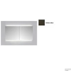 Spiegelkast Sanicare Qlassics Ambiance 70 Cm 2 Deuren Schots-Eiken -Sealkin Badkamermeubilair Winkel spiegelkast sanicare qlassics ambiance 70 cm 2 deuren schots eiken detail