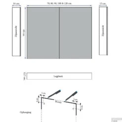 Spiegelkast Sanicare Qlassics Ambiance 70 Cm 2 Deuren Schots-Eiken -Sealkin Badkamermeubilair Winkel spiegelkast sanicare qlassics ambiance 70 cm 2 deuren schots eiken tech 1