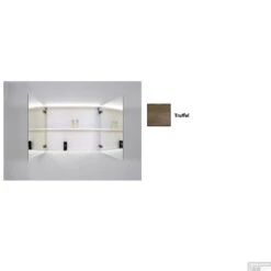 Spiegelkast Sanicare Qlassics Ambiance 70 Cm 2 Deuren Truffel 12 Spiegelkast Sanicare Qlassics Ambiance 70 Cm 2 Deuren Truffel -Sealkin Badkamermeubilair Winkel spiegelkast sanicare qlassics ambiance 70 cm 2 deuren truffel detail1