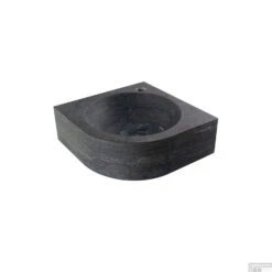 Fontein Sanilux Rondo Hardsteen 30x30x10cm Kwartrond Met Kraangat