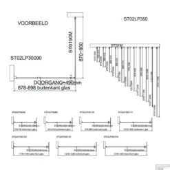 Douchecabine Van Rijn ST02 350 Chroom -Sealkin Badkamermeubilair Winkel st02lp350 tech