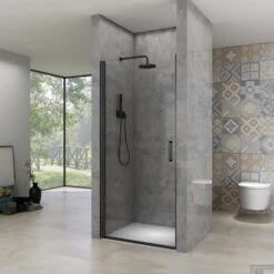 Nisdeur Van Rijn ST02 Draaideur 76x200 Cm 6 Mm Zwart