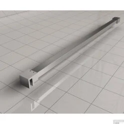BWS Inloopdouche Pro Line Middenband 110x200 8mm Nano Coating RVS Profiel En Stang -Sealkin Badkamermeubilair Winkel stabilisatiestang geb. staal 7