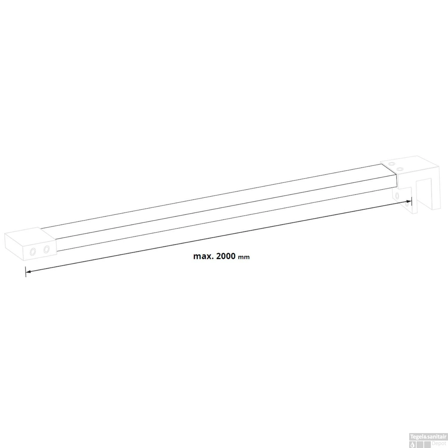 Stabilisatiestang Just Creating Max 200cm Gunmetal 4 Stabilisatiestang Just Creating Max 200cm Gunmetal - Afbeelding 2