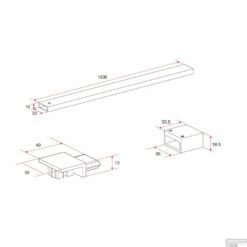 Stabilisatiestang Voor Inloopdouche Wiesbaden Horizon 120 Cm Mat Zwart -Sealkin Badkamermeubilair Winkel stabilisatiestang voor inloopdouche wiesbaden horizon 120 cm tech
