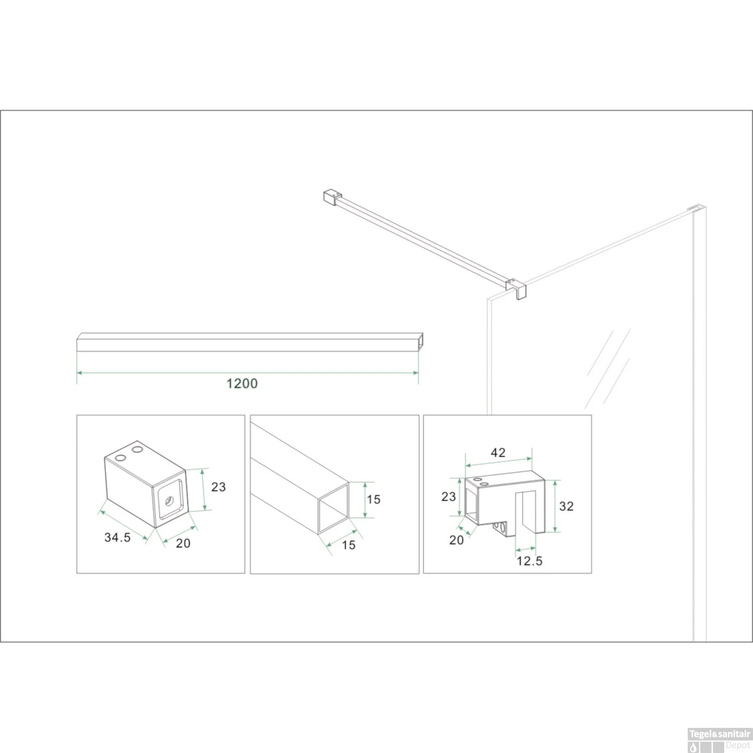 Stabilisatiestang Wiesbaden 120 Cm Geborsteld Staal 5 Stabilisatiestang Wiesbaden 120 Cm Geborsteld Staal - Afbeelding 3
