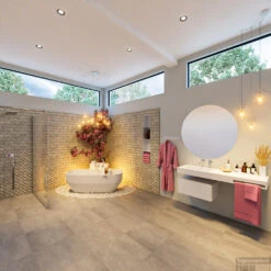 STONE Vrijstaand Bad 170x75cm Kleur Talc / Talc -Sealkin Badkamermeubilair Winkel stone 2 00002