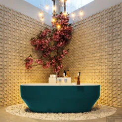 STONE Vrijstaand Bad 170x75cm Kleur Smag / Talc 15 STONE Vrijstaand Bad 170x75cm Kleur Smag / Talc -Sealkin Badkamermeubilair Winkel stone 3 00015