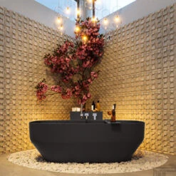 STONE Vrijstaand Bad 170x75cm Kleur Dark Grey / Dark Grey 15 STONE Vrijstaand Bad 170x75cm Kleur Dark Grey / Dark Grey -Sealkin Badkamermeubilair Winkel stone 3 00022