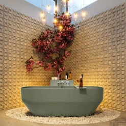 STONE Vrijstaand Bad 170x75cm Kleur Army / Army -Sealkin Badkamermeubilair Winkel stone 3 00023