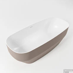 STONE Vrijstaand Bad 170x75cm Kleur Smoke / Talc