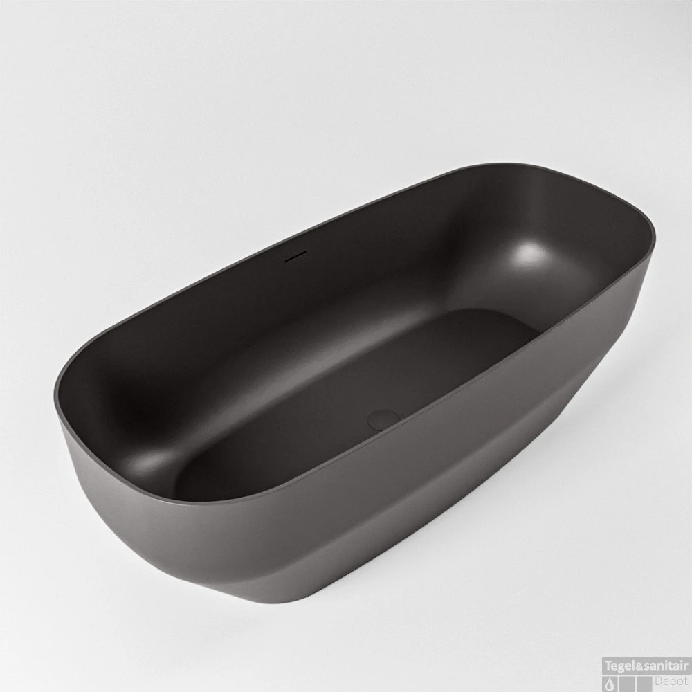 STONE Vrijstaand Bad 170x75cm Kleur Dark Grey / Dark Grey 3 STONE Vrijstaand Bad 170x75cm Kleur Dark Grey / Dark Grey