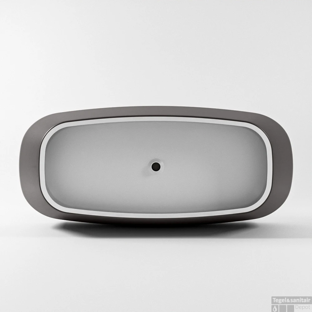 STONE Vrijstaand Bad 170x75cm Kleur Dark Grey / Dark Grey 10 STONE Vrijstaand Bad 170x75cm Kleur Dark Grey / Dark Grey - Afbeelding 8