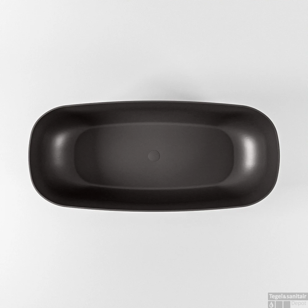 STONE Vrijstaand Bad 170x75cm Kleur Dark Grey / Dark Grey 11 STONE Vrijstaand Bad 170x75cm Kleur Dark Grey / Dark Grey - Afbeelding 9