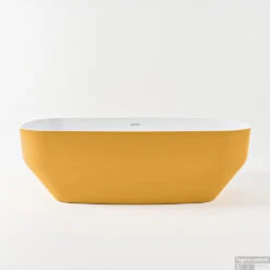 STONE Vrijstaand Bad 170x75cm Kleur Ocher / Talc -Sealkin Badkamermeubilair Winkel stone google 5 00014