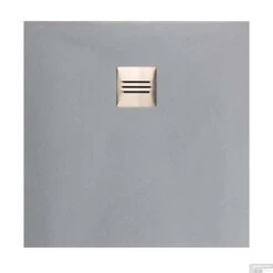 Composiet Douchebak Square (In Meerdere Maten, Kleuren En Structuren Beschikbaar) -Sealkin Badkamermeubilair Winkel stone slab grijs square