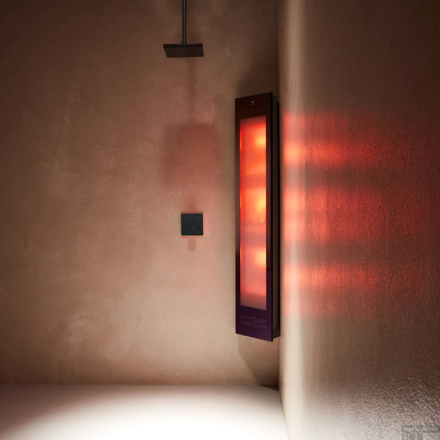 Sunshower Combi Black UV En Infrarood Opbouwapparaat 29x144x22.8 Cm Aluminium Zwart 4 Sunshower Combi Black UV En Infrarood Opbouwapparaat 29x144x22.8 Cm Aluminium Zwart - Afbeelding 2