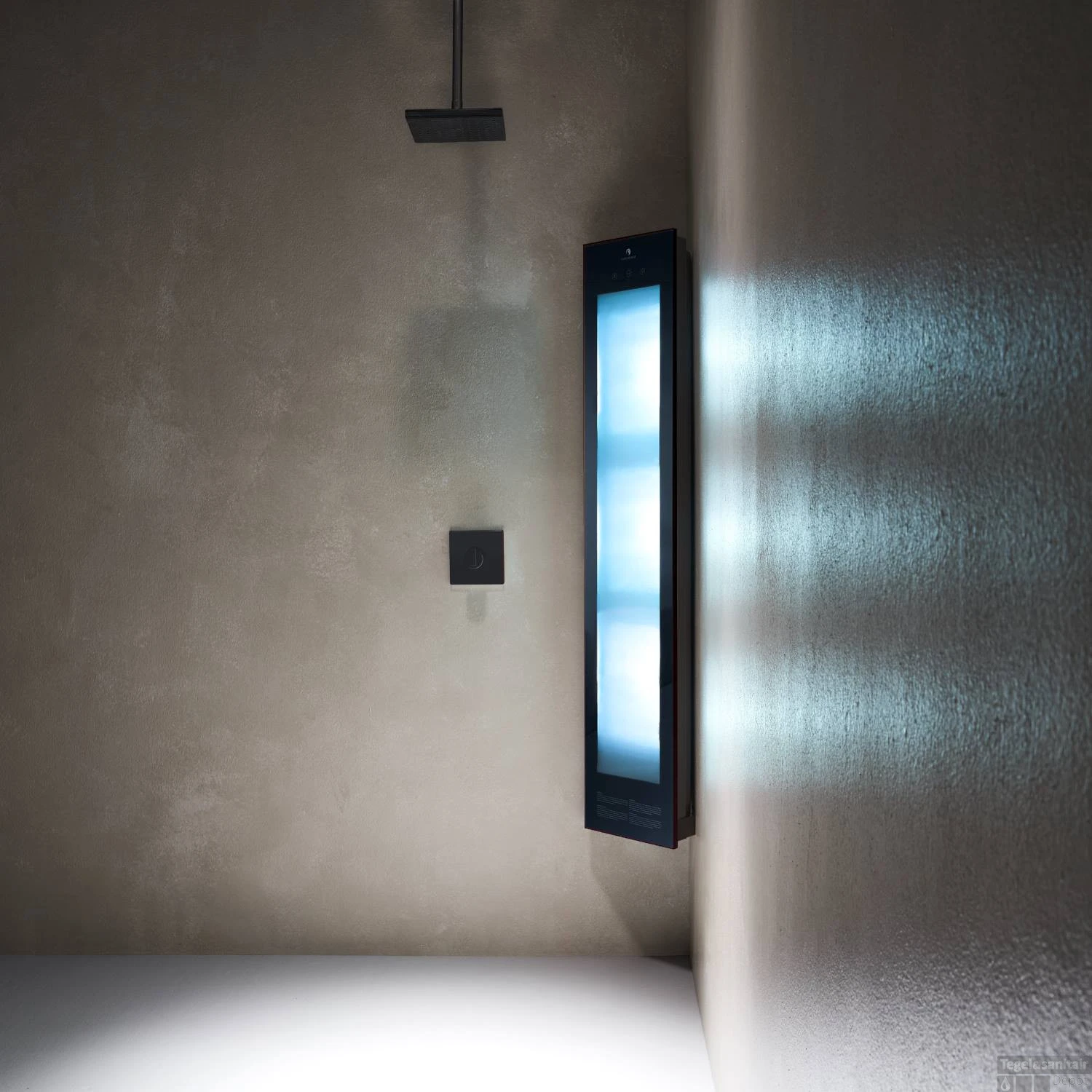 Sunshower Combi Black UV En Infrarood Opbouwapparaat 29x144x22.8 Cm Aluminium Zwart 5 Sunshower Combi Black UV En Infrarood Opbouwapparaat 29x144x22.8 Cm Aluminium Zwart - Afbeelding 3