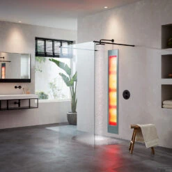 Sunshower Deluxe Grey UV En Infrarood Inbouwapparaat 32x187x16 Cm Aluminium Grijs 16 Sunshower Deluxe Grey UV En Infrarood Inbouwapparaat 32x187x16 Cm Aluminium Grijs -Sealkin Badkamermeubilair Winkel sunshower ir organicgrey badkamer