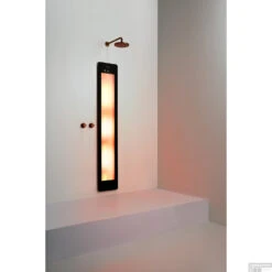 Sunshower Plus L Round Infrarood En UV-licht 185x33 Cm Inbouw - Opbouw Vlak Of Hoek Black -Sealkin Badkamermeubilair Winkel sunshower oneplus l black inbouw ir geheel 2