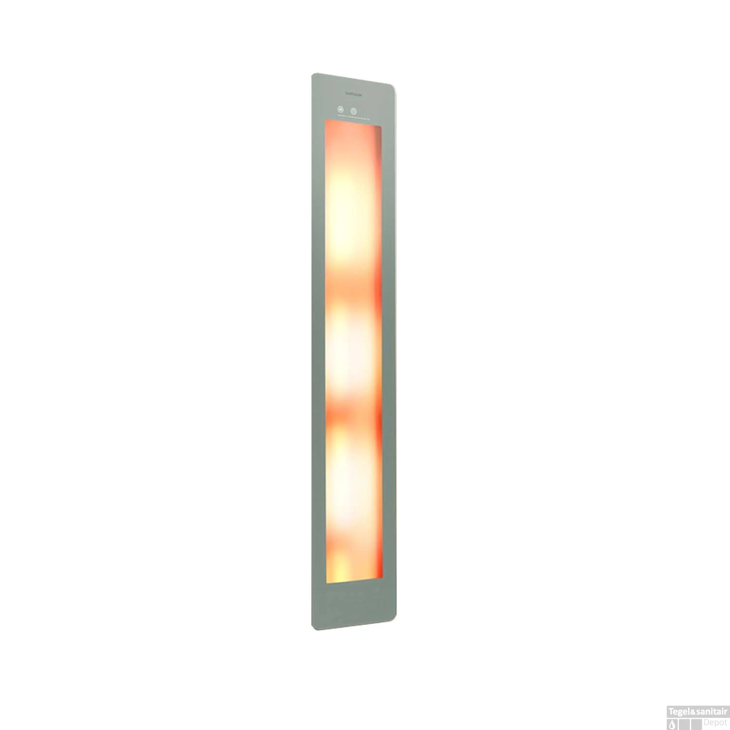 Sunshower Plus L Round Infrarood En UV-licht 185x33 Cm Inbouw - Opbouw Vlak Of Hoek Organic Grey