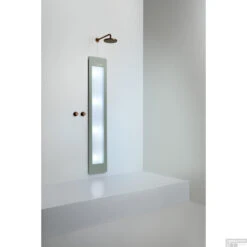 Sunshower Plus L Round Infrarood En UV-licht 185x33 Cm Inbouw - Opbouw Vlak Of Hoek Organic Grey -Sealkin Badkamermeubilair Winkel sunshower oneplus l organic grey inbouw uv geheel 2