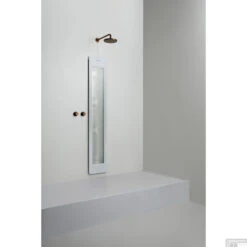 Sunshower Plus L Round Infrarood En UV-licht 185x33 Cm Inbouw - Opbouw Vlak Of Hoek White -Sealkin Badkamermeubilair Winkel sunshower oneplus l white inbouw uit geheel 2