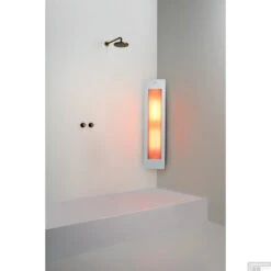 Sunshower One M Round Infrarood 140x33 Cm Inbouw - Opbouw Vlak Of Hoek White -Sealkin Badkamermeubilair Winkel sunshower oneplus m white hoek ir geheel