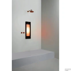 Sunshower One S Round Infrarood 95x33 Cm Inbouw - Opbouw Vlak Of Hoek Black -Sealkin Badkamermeubilair Winkel sunshower oneplus s black inbouw ir geheel