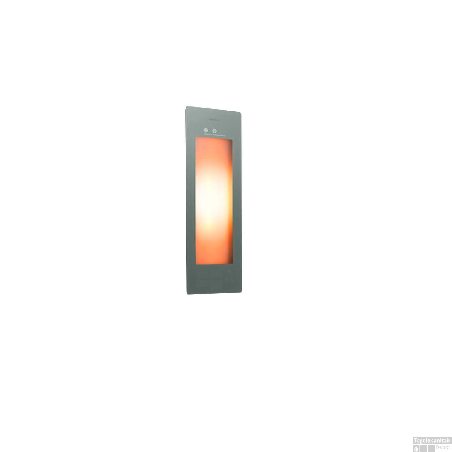 Sunshower Plus S Round Infrarood En UV-licht 95x33 Cm Inbouw - Opbouw Vlak Of Hoek Organic Grey