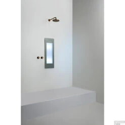 Sunshower Plus S Round Infrarood En UV-licht 95x33 Cm Inbouw - Opbouw Vlak Of Hoek Organic Grey -Sealkin Badkamermeubilair Winkel sunshower oneplus s organic grey inbouw uv geheel