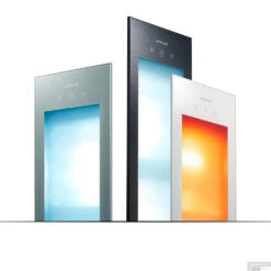 Sunshower Pure 2.0 Black Infrarood Inbouwapparaat 19.9x61.9x10 Cm Half Body Aluminium Zwart -Sealkin Badkamermeubilair Winkel sunshower rangeshot ir uv combi 2 1