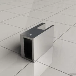 Teekoppeling / Plafond Chroom Tbv Stabilisatiestang -Sealkin Badkamermeubilair Winkel t stuk voor plafond montage of om stangen haaks te koppelen detail