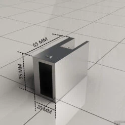 Teekoppeling / Plafond Chroom Tbv Stabilisatiestang -Sealkin Badkamermeubilair Winkel t stuk voor plafond montage of om stangen haaks te koppelen technisch