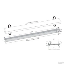Tegelinlegrooster Brauer Gold Edition Omkeerbaar Tbv Douchegoot STD/W/PS 90x7 Cm Inclusief Afstandhouders -Sealkin Badkamermeubilair Winkel tegelinlegrooster brauer geborsteld goud omkeerbaar tbv douchegoot std w ps 90x7 cm inclusief afstandhouders tec