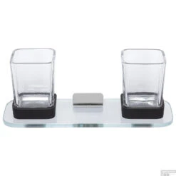 Glashouder Met Planchet Dubbel Geesa Shift Chroom